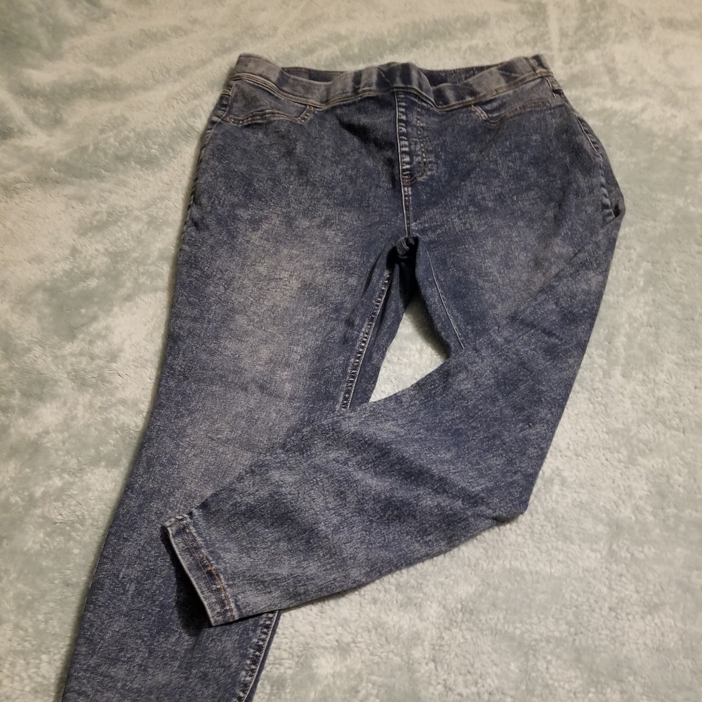 Denim leggings